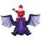 Airblown® 8ft. Christmas Animated Inflatable Santa Riding Dragon